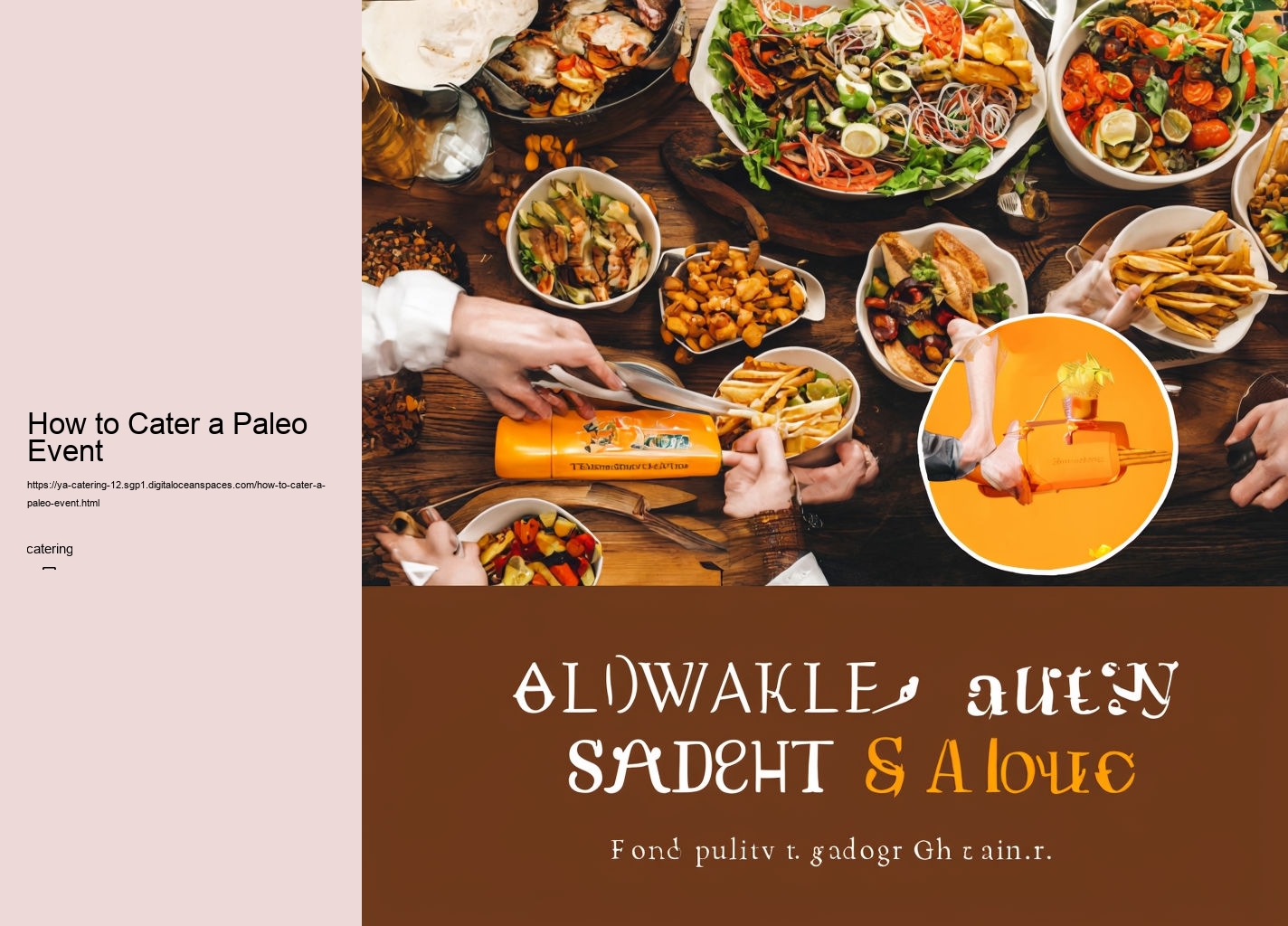 How to Cater a Paleo Event